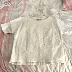 Zara basic white shirt semi new!